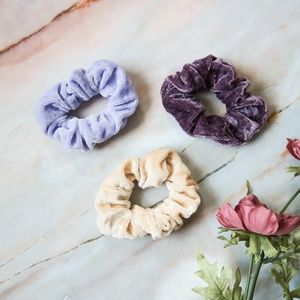 Velvet Hair Scrunchies 3pc Set ★Bundle 3 sets/$12